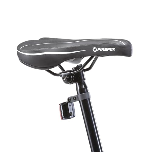 Comfort saddle seat of Firefox Karma hybrid bike for city commute