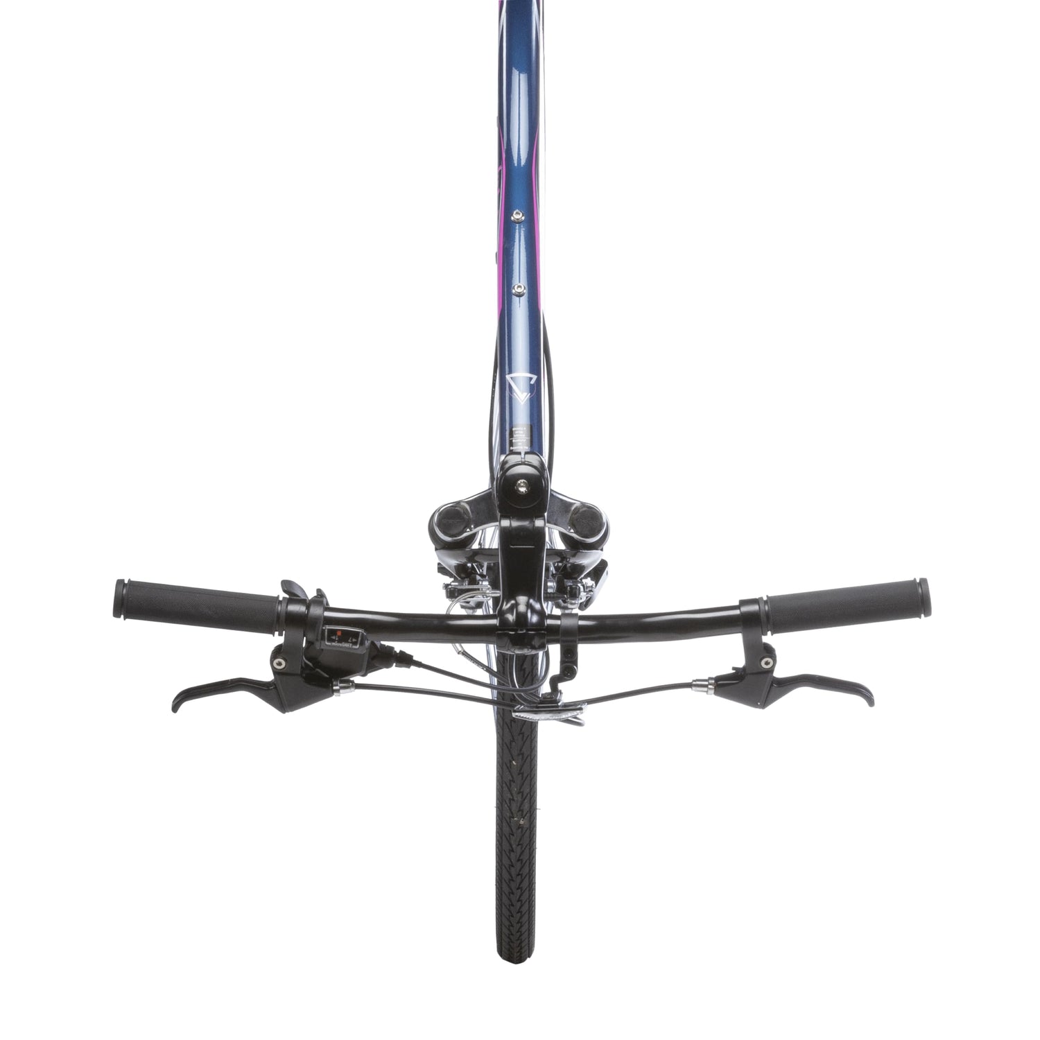 Top view of Firefox Karma hybrid bike showing handle and seat position