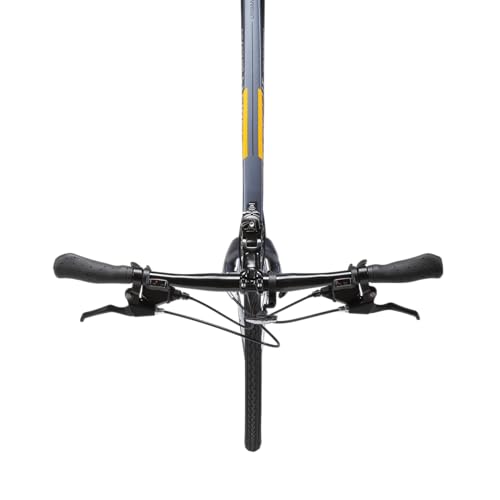 Top view of Firefox Rapide with flat handlebar and ergonomic grips