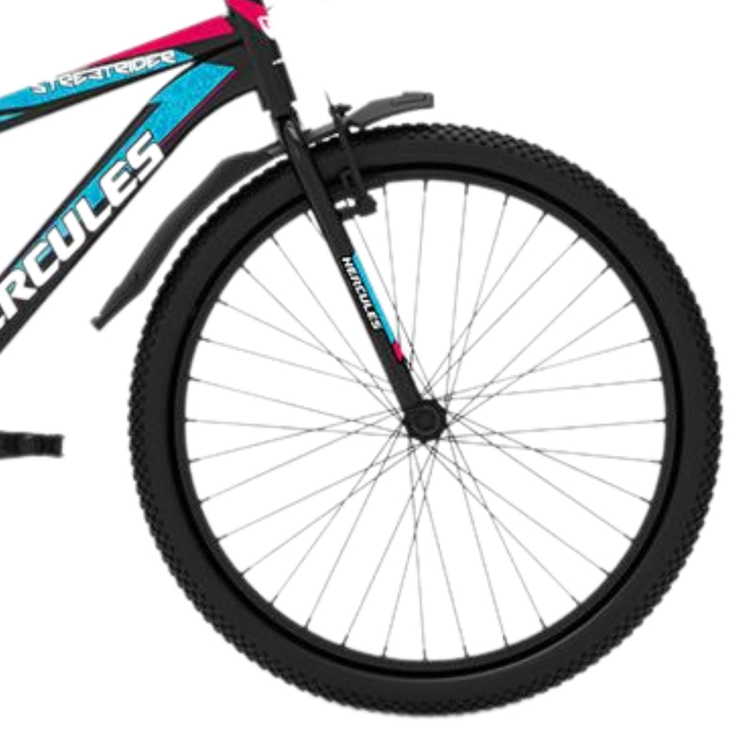 Hercules Street Rider 26T | Single Speed | V-Brake | With Carrier | Ideal for 13+ Years