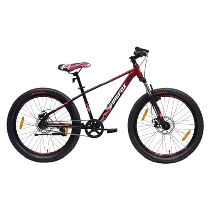 FIREFOX Tremor x 24 D Mountain Cycle (Single Speed, Red) | Ideal for Mens | 98% Assembled Cycle