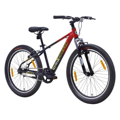 FIREFOX Tremor X 24 V Mountain Cycle (Single Speed, Red) | Ideal for Mens | 98% Assembled Cycle