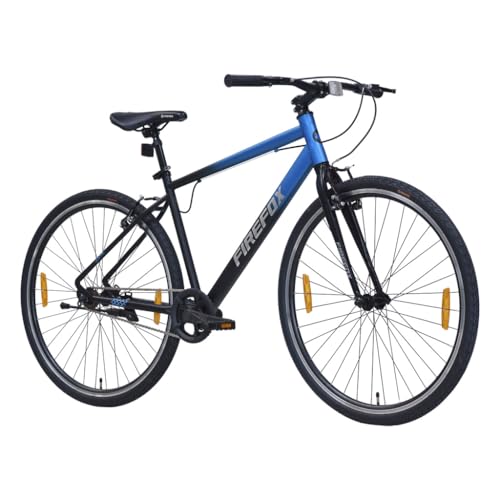 FIREFOX Whiplash 700C T Hybrid Cycle/City Bike (Single Speed, Blue, Black) | Ideal for Mens | 98% Assembled Cycle