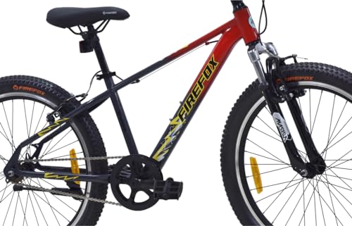 FIREFOX Tremor X 24 V Mountain Cycle (Single Speed, Red) | Ideal for Mens | 98% Assembled Cycle