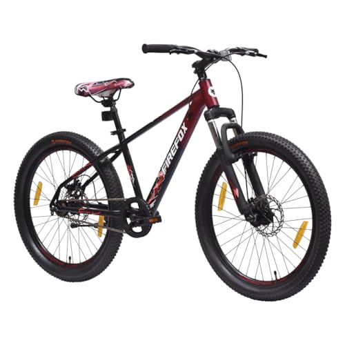 FIREFOX Tremor x 24 D Mountain Cycle (Single Speed, Red) | Ideal for Mens | 98% Assembled Cycle