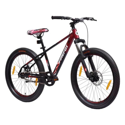 FIREFOX Tremor x 24 D Mountain Cycle (Single Speed, Red) | Ideal for Mens | 98% Assembled Cycle