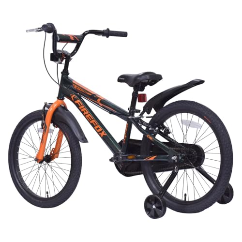 FIREFOX Flytron 20T Bicycle for Kids | Orange | Frame:10 Inch | Single Speed | 98% Assembled Cycle