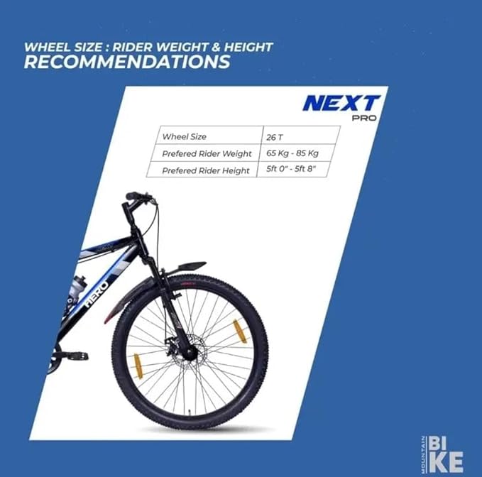 Hero Next 26T MTB Cycle with 21-Speed Shimano Gears & Dual Disc Brakes