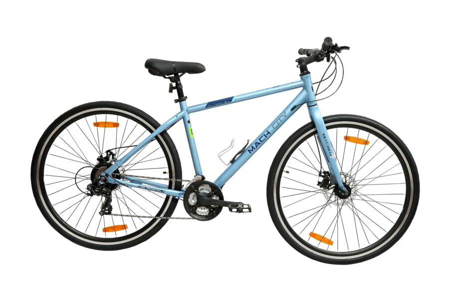 BSA MACH City Montreal Cycle with 21 Speed shi-Mano Gear in 700 c Slim Tyres with Dual Discs, in Very Light Weight Frame for Age Group 13+