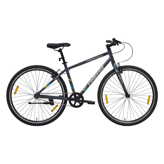 FIREFOX Pronto V 700C Mountain Bicycle for Mens (Single Speed, Grey) - 98% Assembled Cycle