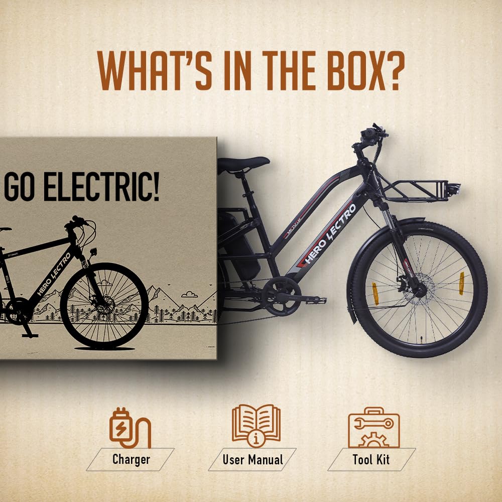 Hero Lectro MUV-E 26T | 70KM Range | 14.5Ah Battery | 7-Speed Gear