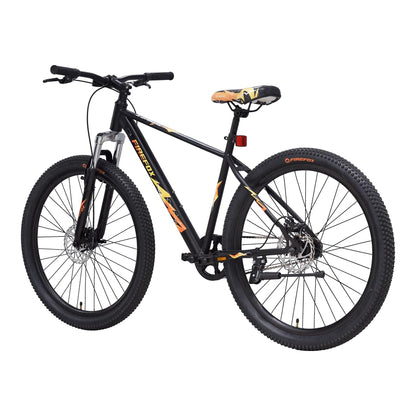 Firefox Tremor X 27.5 D Single Speed Bicycle for Mens | Internal Cable Routing | Mechanical Suspension Fork | Disc Brake | Black | 98% Assembled Cycle