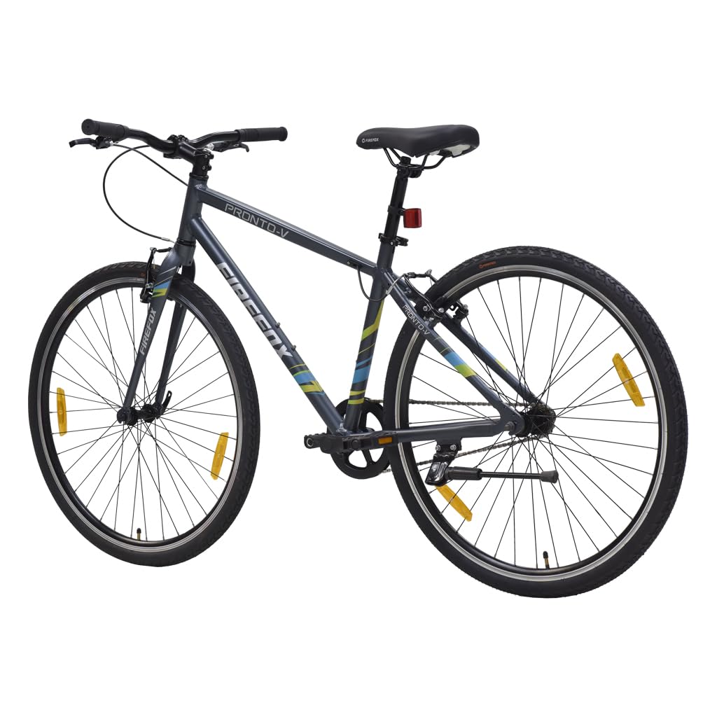 FIREFOX Pronto V 700C Mountain Bicycle for Mens (Single Speed, Grey) - 98% Assembled Cycle