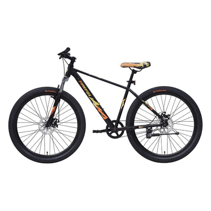 Firefox Tremor X 27.5 D Single Speed Bicycle for Mens | Internal Cable Routing | Mechanical Suspension Fork | Disc Brake | Black | 98% Assembled Cycle