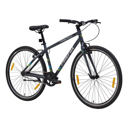 FIREFOX Pronto V 700C Mountain Bicycle for Mens (Single Speed, Grey) - 98% Assembled Cycle