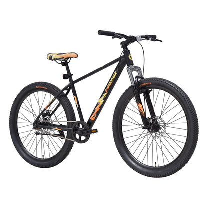 Firefox Tremor X 27.5 D Single Speed Bicycle for Mens | Internal Cable Routing | Mechanical Suspension Fork | Disc Brake | Black | 98% Assembled Cycle