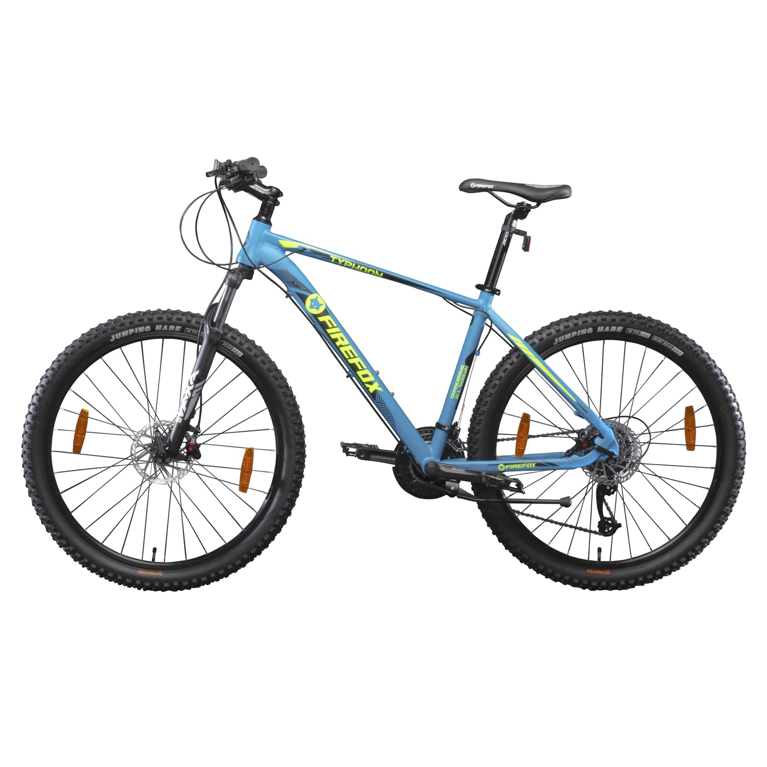 FIREFOX Typhoon 27.5 D MTB – 24 Gear, Blue | Hydraulic Disc Brakes | 98% Assembled