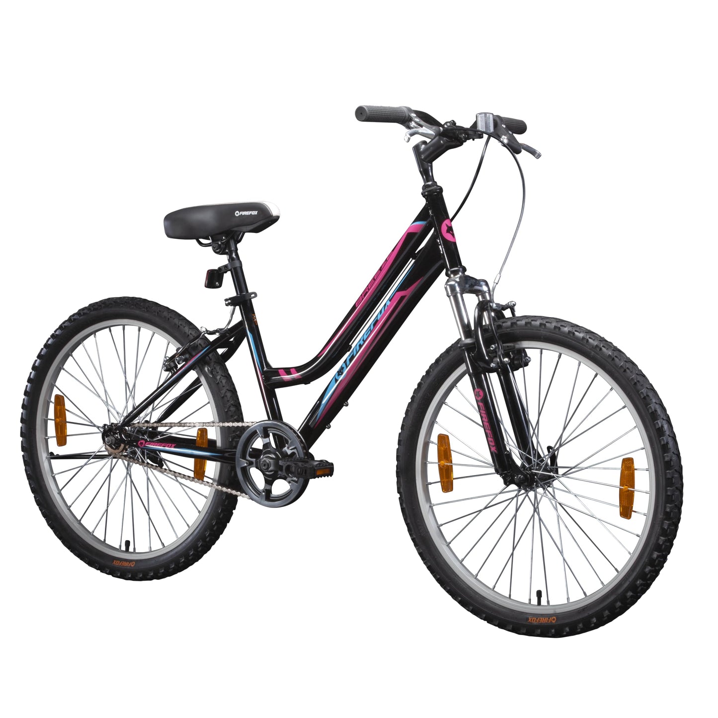 FIREFOX Breeze 24T Hybrid Bicycle for Womens | Black | Frame:14 Inches | Single Speed | 98% Assembled Cycle | Lightweight Fame | Front Suspension