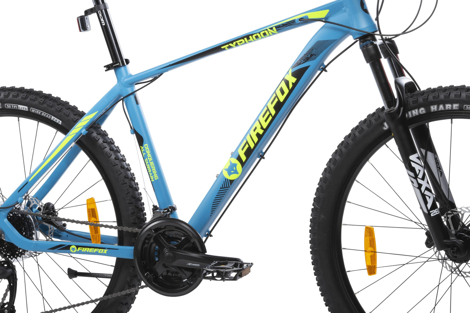 FIREFOX Typhoon 27.5 D MTB – 24 Gear, Blue | Hydraulic Disc Brakes | 98% Assembled
