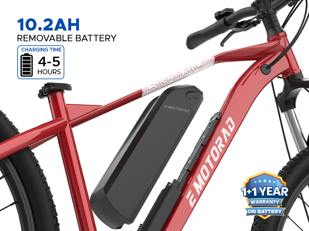 29T EMotorad T-Rex Air Electric Cycle – 250W Motor, 7 Speed Shimano Gears, Front Suspension