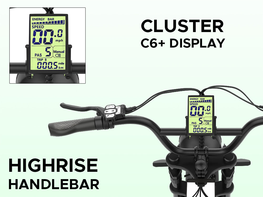 EMotorad Ranger Electric Cycle | 75KM Range Fat Tyre E-Bike