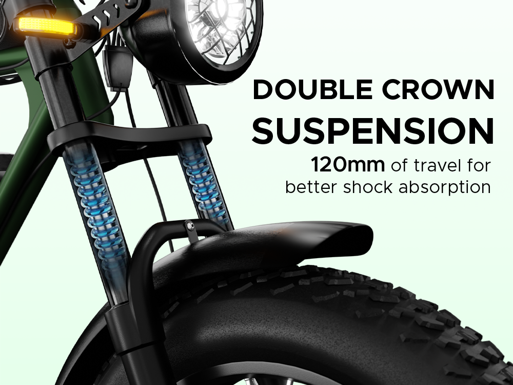 EMotorad Ranger Electric Cycle | 75KM Range Fat Tyre E-Bike