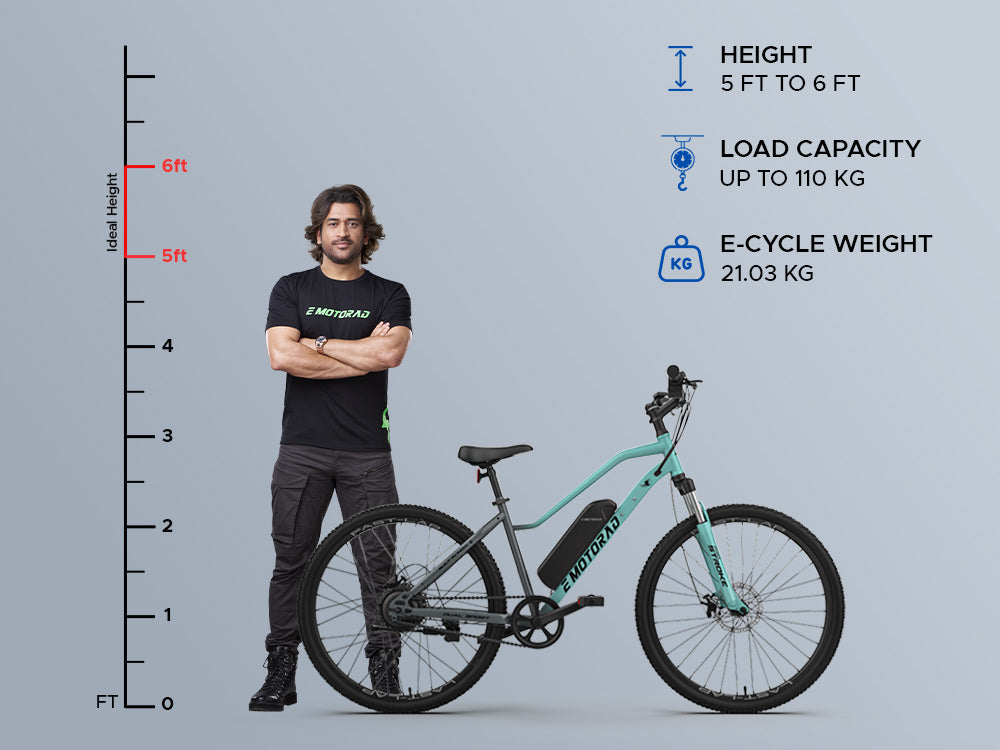 E Motorad X2 27.5T Electric Cycle (Furious Red, 7.65Ah)