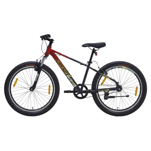 Firefox Tremor X 24T MTB Cycle – Red, Single Speed, V Brakes – Side View	