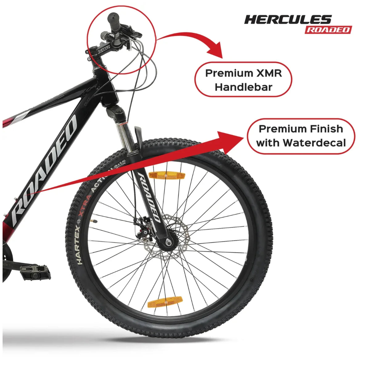 Hercules Roadeo Mayhem premium XMR handlebar with water decal finish
