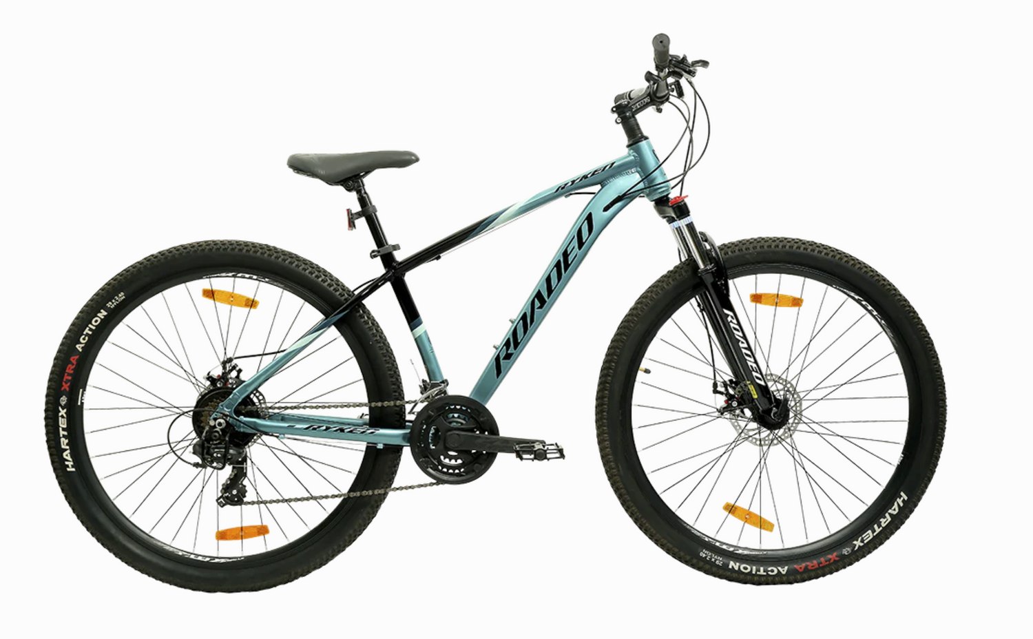 Hercules Roadeo Ryken 21 speed mountain bike with alloy frame dual disc brakes and suspension fork