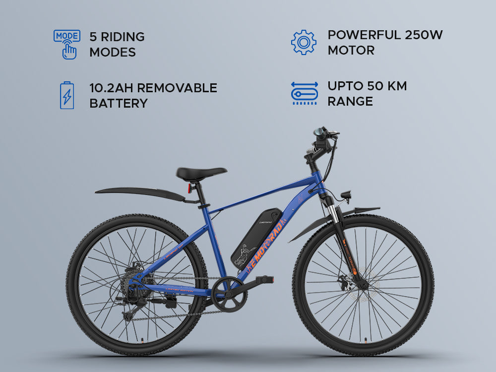 E-Motorad Legend 07 MSD Edition | 250W Electric Cycle | 7.65Ah Battery | LCD Display