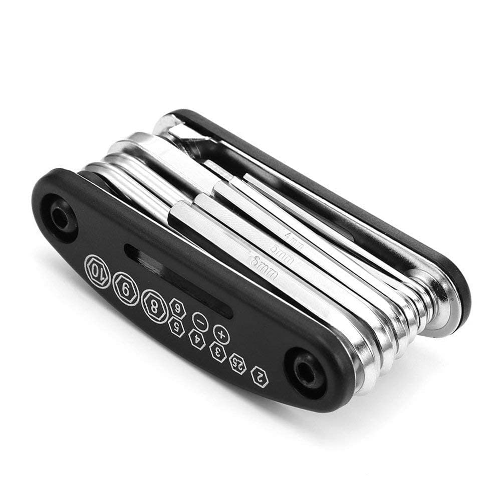 Allen key tool kit 16-in-1 bicycle multi-tool folded compact view1
