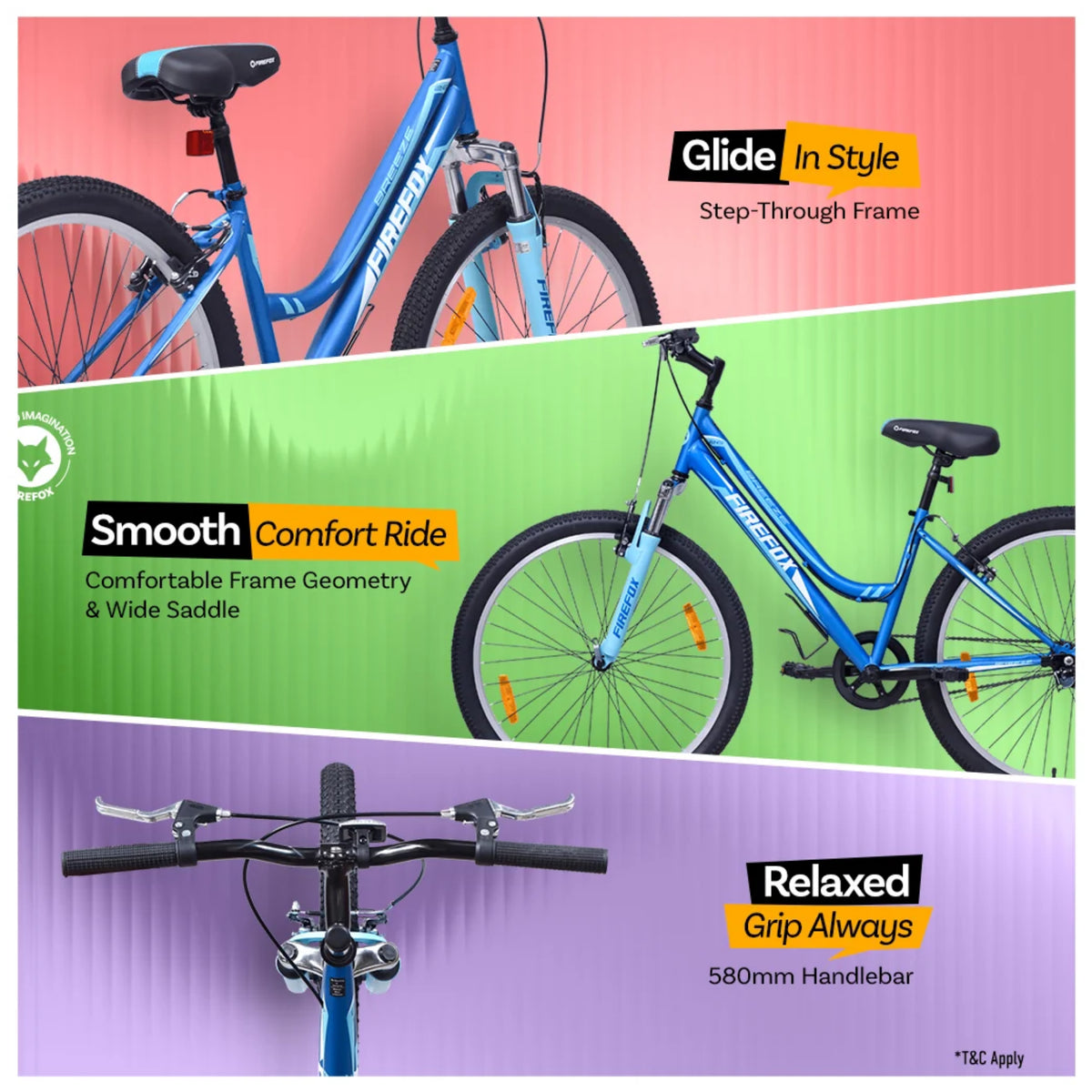 Firefox Breeze 24 & 26T Single Speed City Cycle for Women
