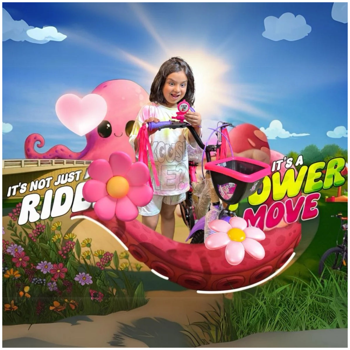 BSA Bestie girls cycle shown in outdoor riding scene