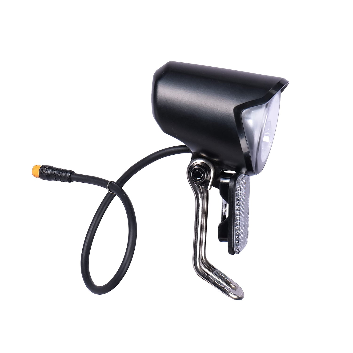 cycle LED headlight side view with wire plug electric bicycle front light