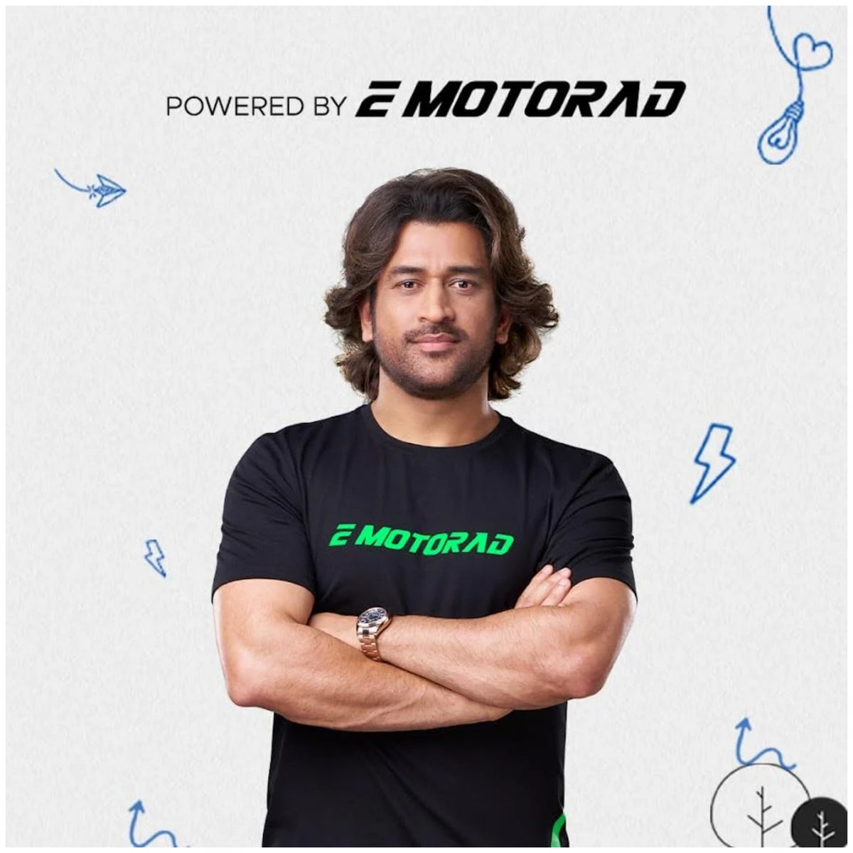 EMotorad cycle carrier product promotional image with EMotorad branding