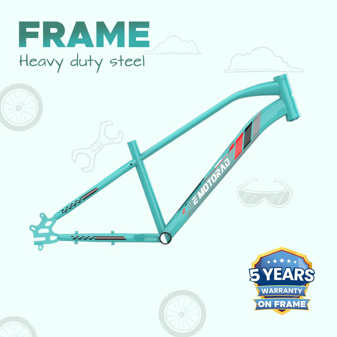 E Motorad Dope electric cycle heavy-duty steel frame with 5 years warranty
