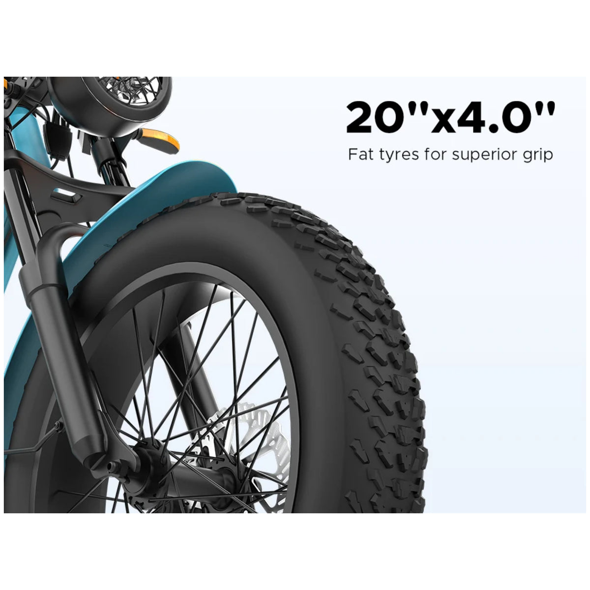 EMotorad Ranger blue e-bike 20 x 4.0 fat tyre