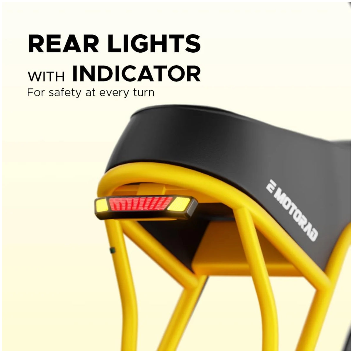 EMotorad Ranger yellow electric bike rear light with indicator