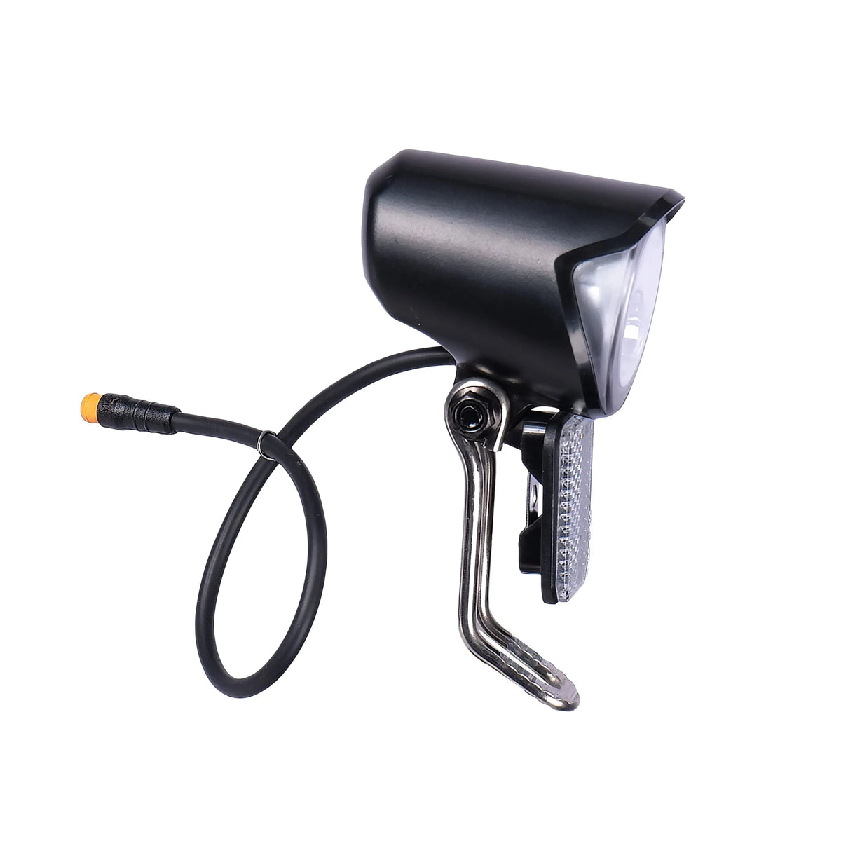 EMotorad Ray LED cycle light front view with mounting bracket