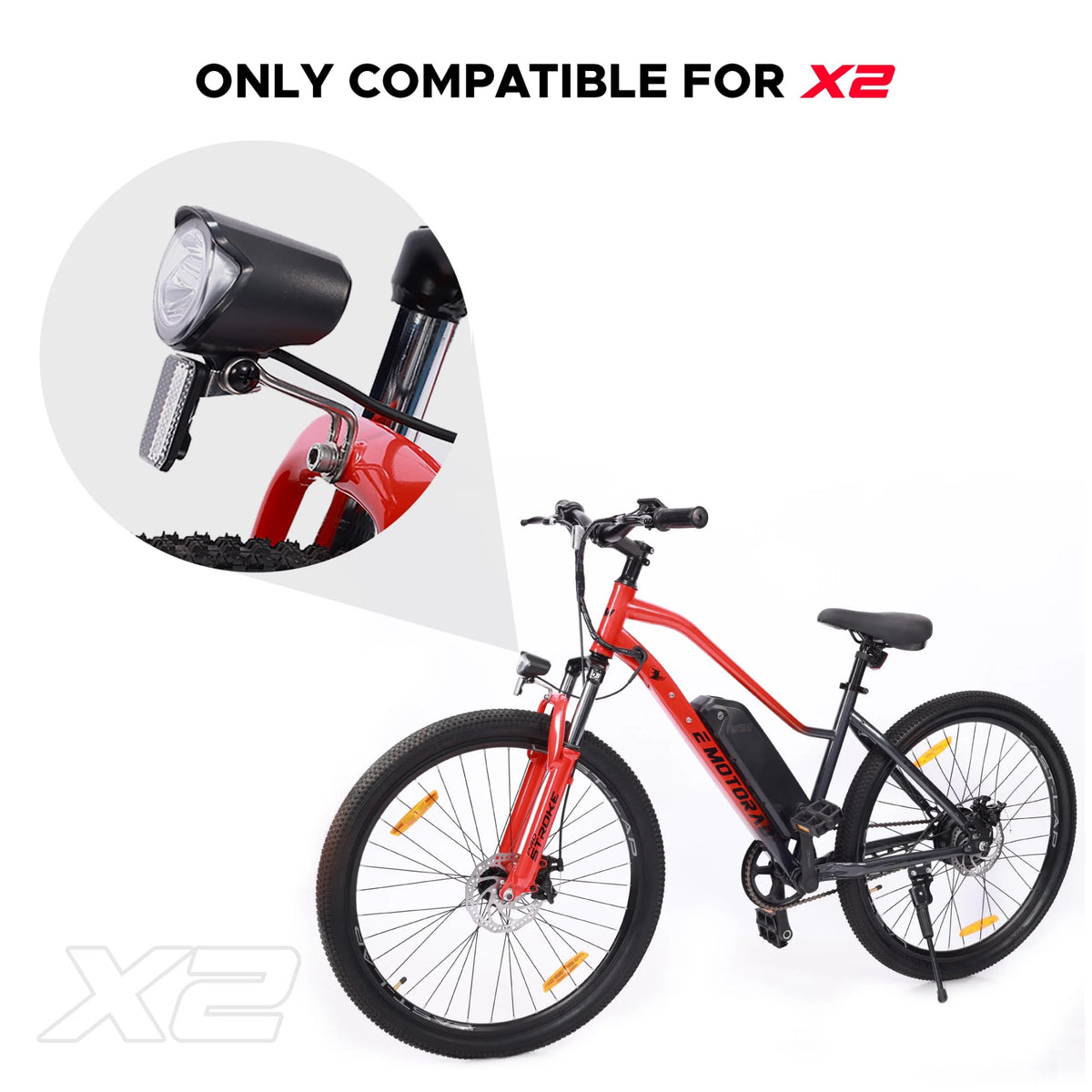 EMotorad Ray LED cycle light compatible with X2 electric cycle