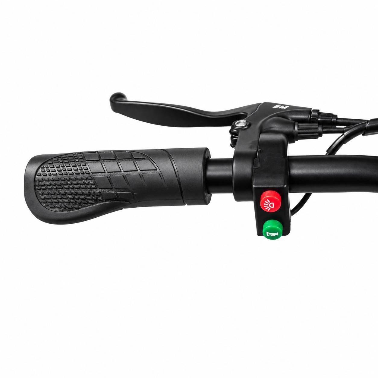 EMotorad Ray Light Control Switch Installed on Electric Cycle Handlebar