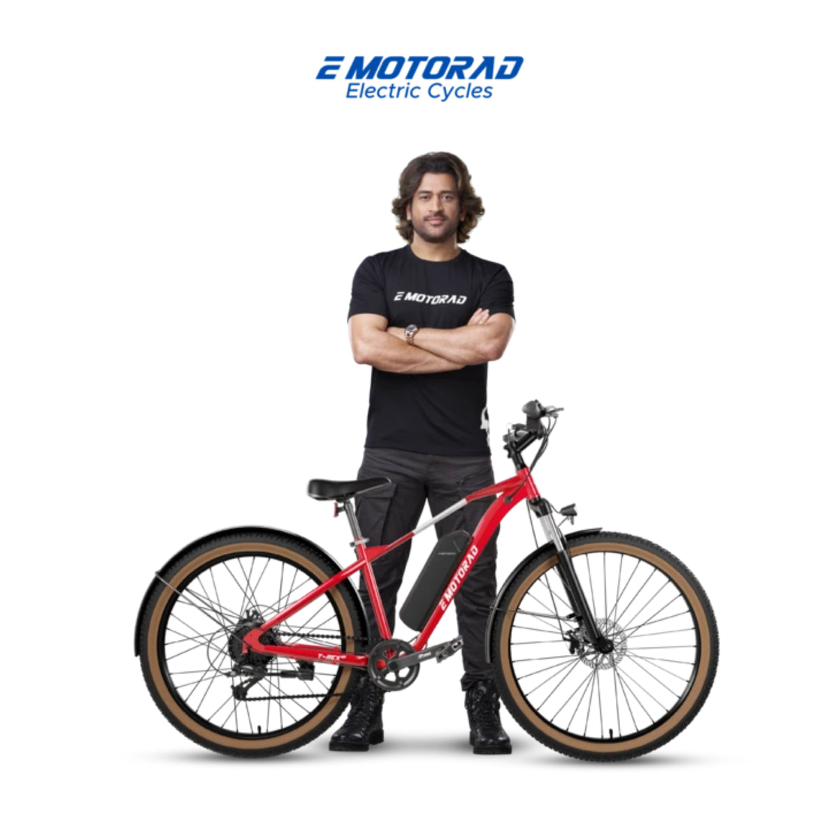 EMotorad T-Rex Air electric cycle red side view