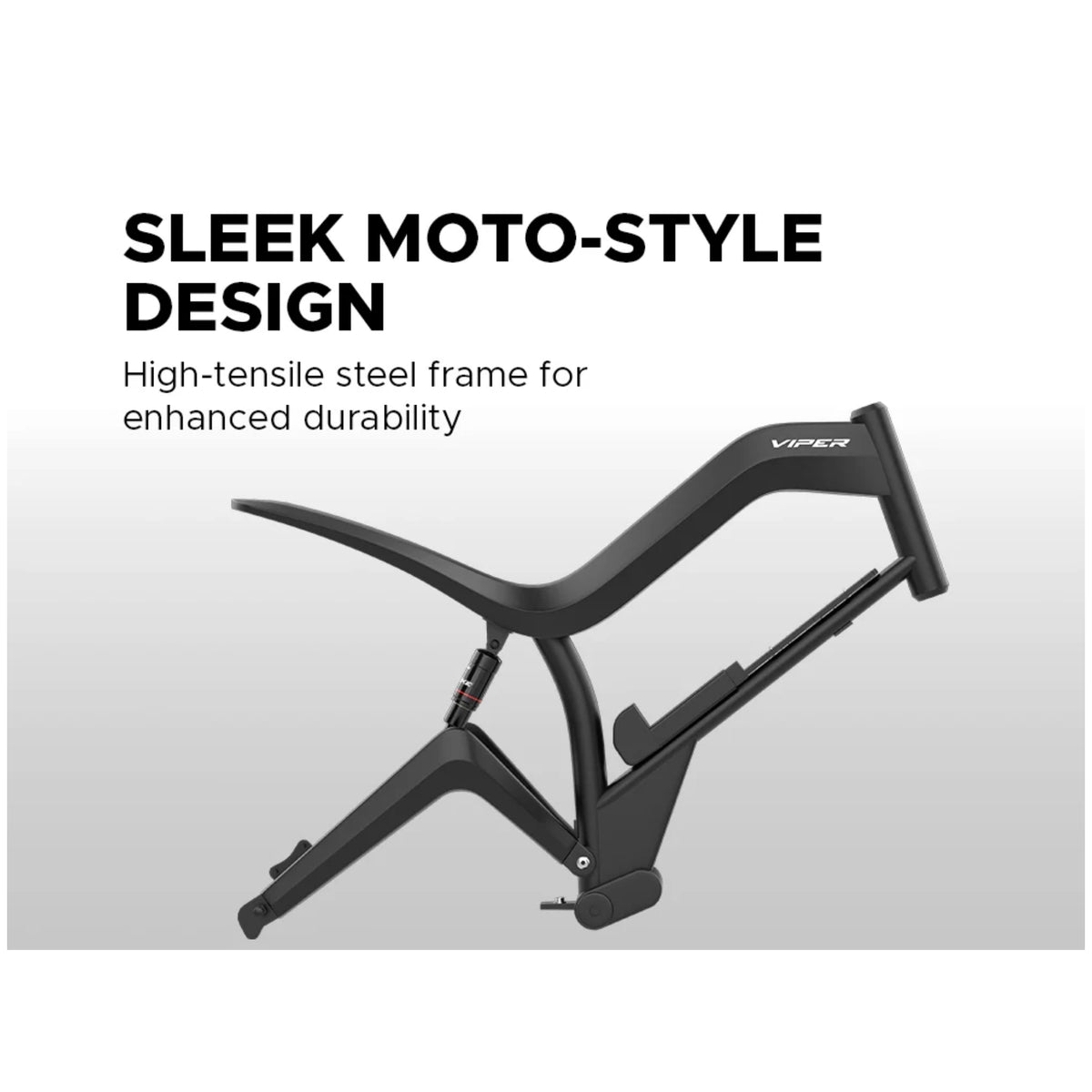 EMotorad Viper high tensile steel frame with moto-style design