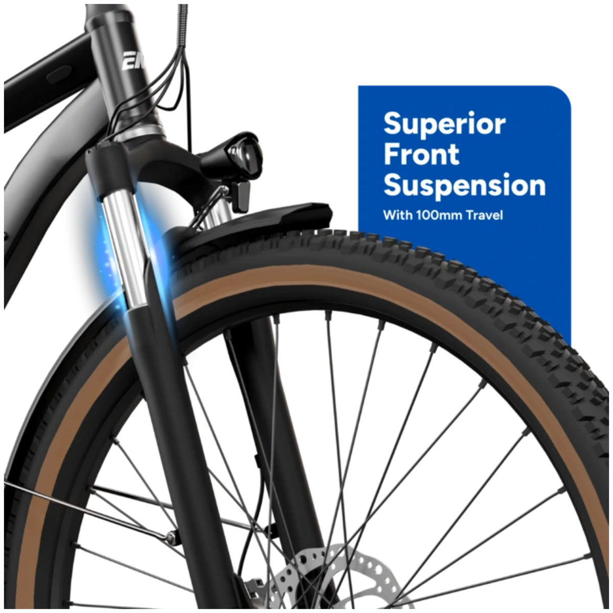 EMotorad X1 2026 electric cycle front suspension