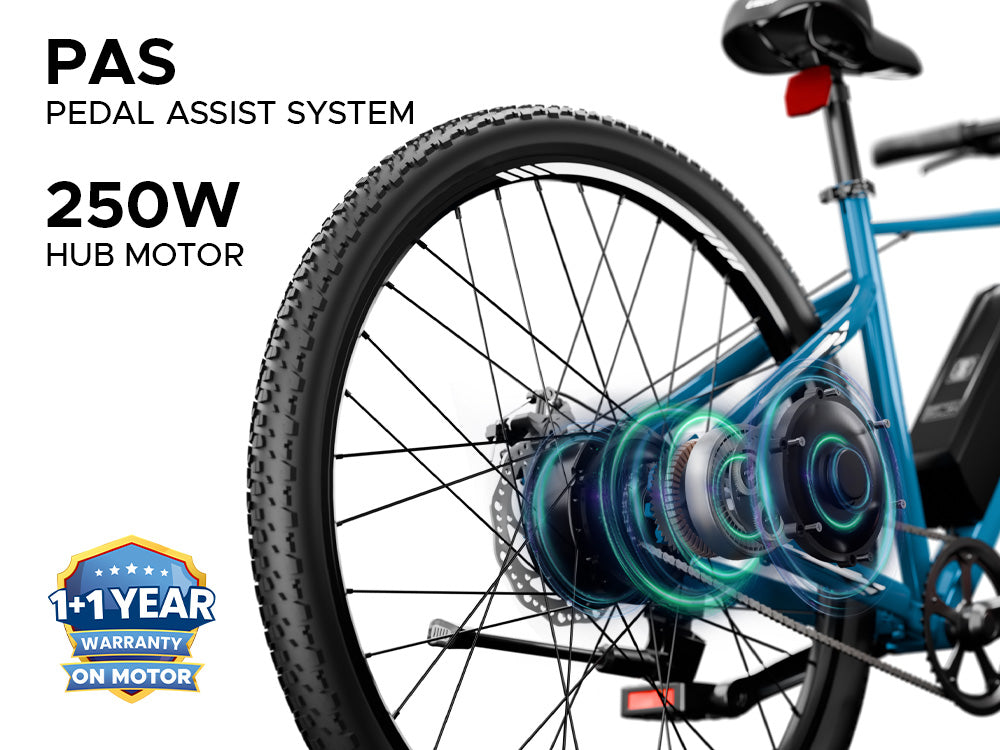 EMotorad X1 250W motor pedal assist system electric cycle India