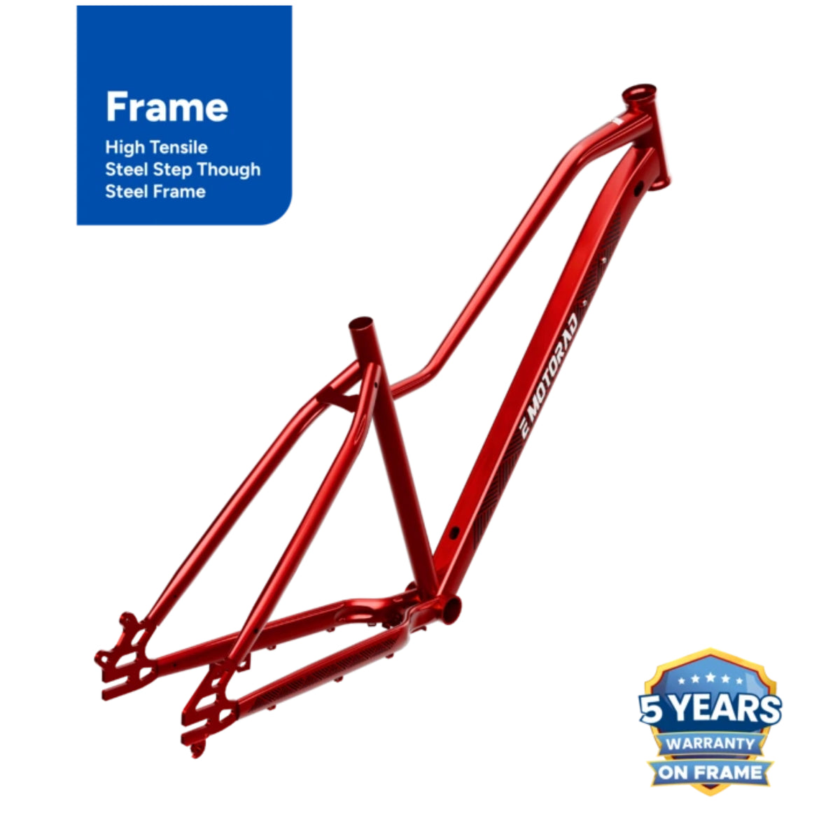 EMotorad X2 2026 new 27.5T red electric cycle high tensile steel frame