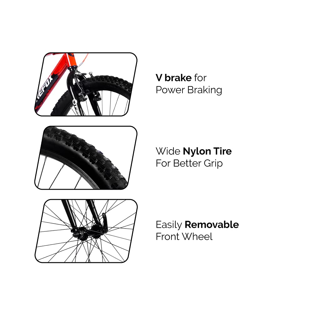 "Firefox Bad Attitude 5 – Easily Removable Front Wheel Closeup"

