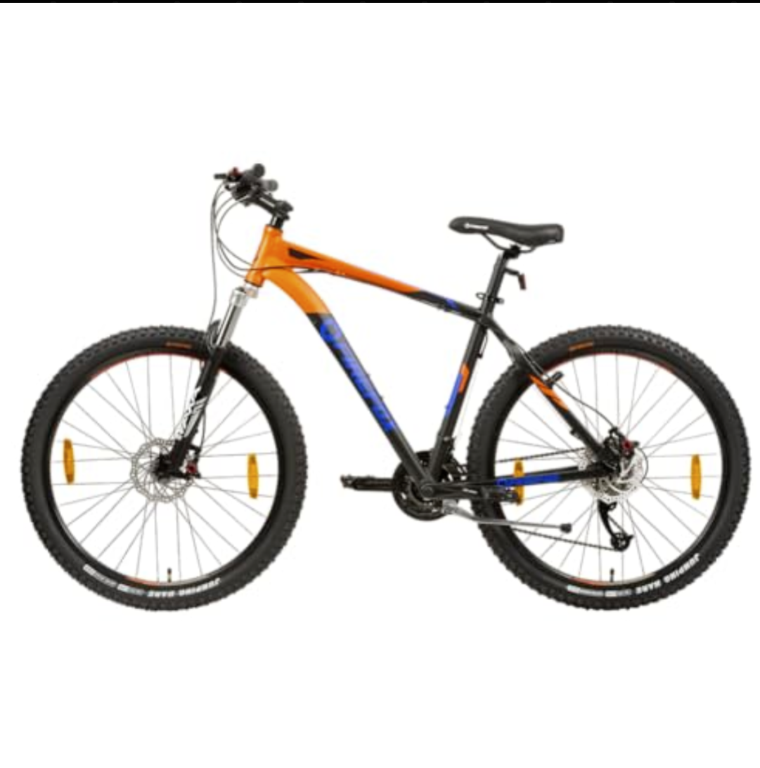 Firefox Charger 27.5T Orange Black Full Side View Mountain Bike