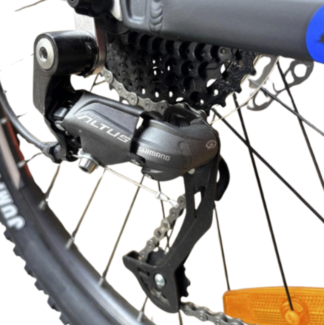 Firefox Charger 27.5T Shimano Altus Rear Derailleur Close Up